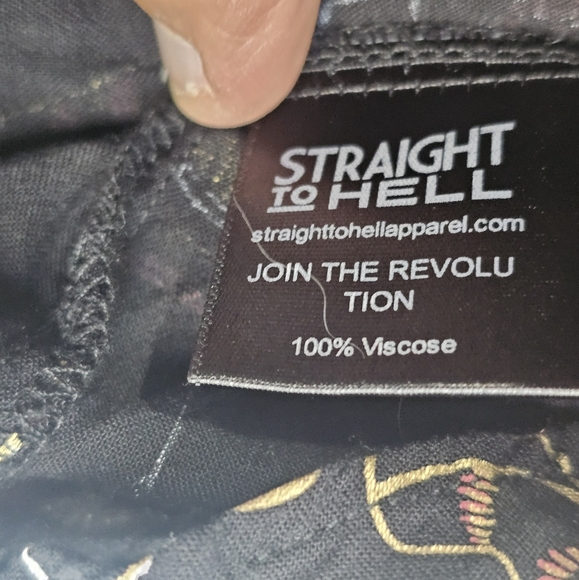 Straight To Hell Ladies Top Size Medium - Picture 5 of 8